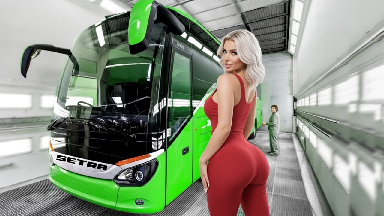 Luxury Bus Production line🚌Building SETRA Coach Buses - Inside Daimler Truck Manufacturing (Germany)