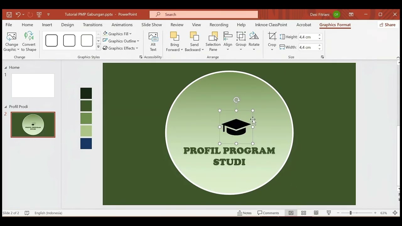 tutorial membuat Disain presentasi Prezi Style dengan power point