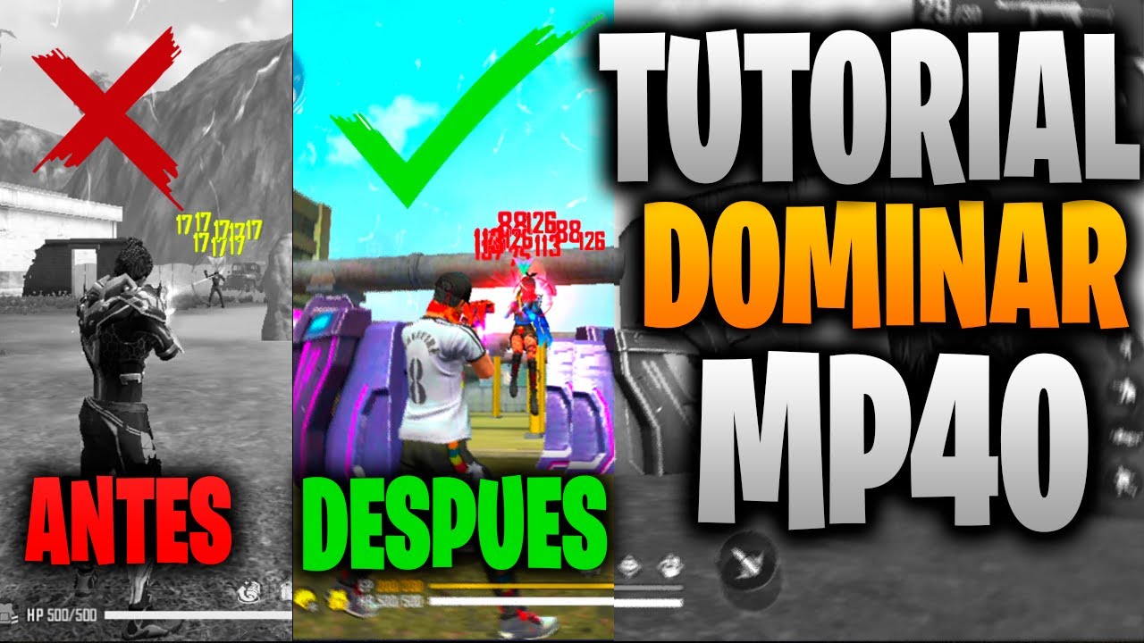 ✅como DOMINAR la MP40 en PVP🔥 FREE FIRE-Como MEJORAR con la MP40 Free Fire-TheLuis21
