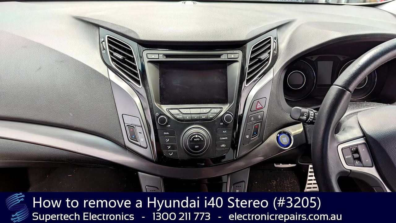 Как снять стереосистему Hyundai i40 (#3205)