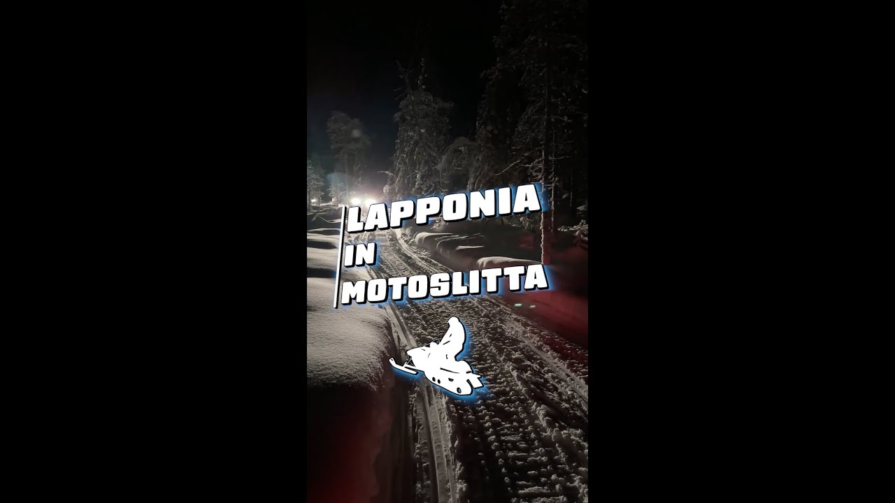 Lapponia in motoslitta