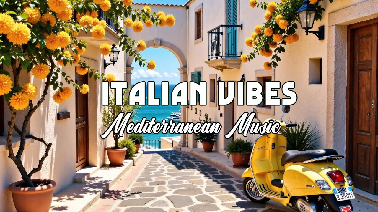 The Best 🇮🇹 Italian Music🎶 Italian Vibes 🎶 1+ Hour Scenic Amalfi Coast & Lake Como Relaxation 4K
