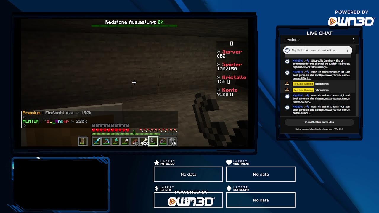 Wir spielen zusammen(Minecraft,Fortnite und Roblox STream)