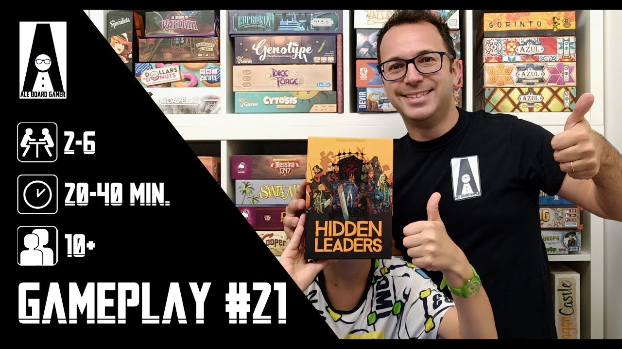Gameplay #21: una partita completa a Hidden Leaders,un gioco di carte di bluff, astuzia e deduzione.