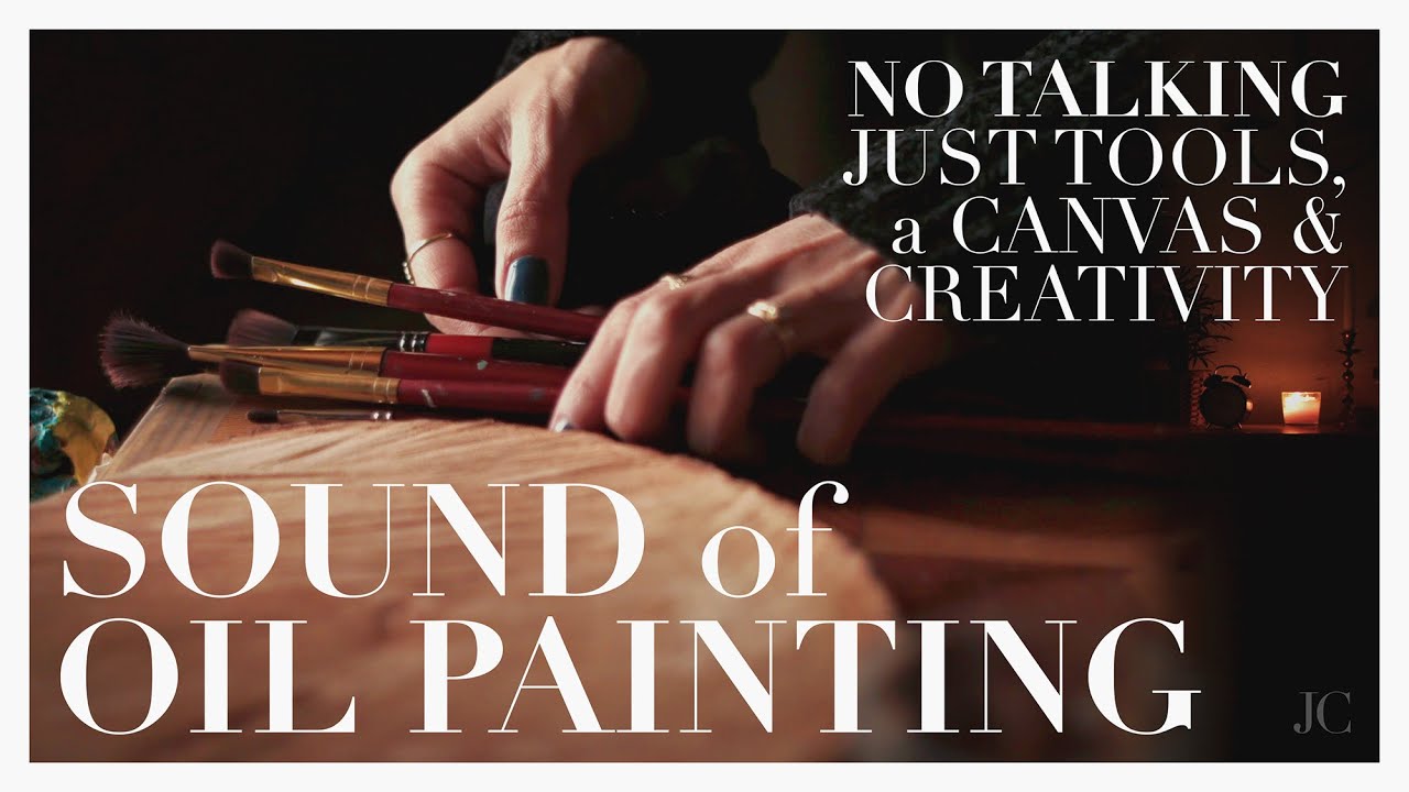 🕯🖌Sound of Painting. No Talking. Only tools, brush strokes, liquid brushes and sketch on a CANVAS