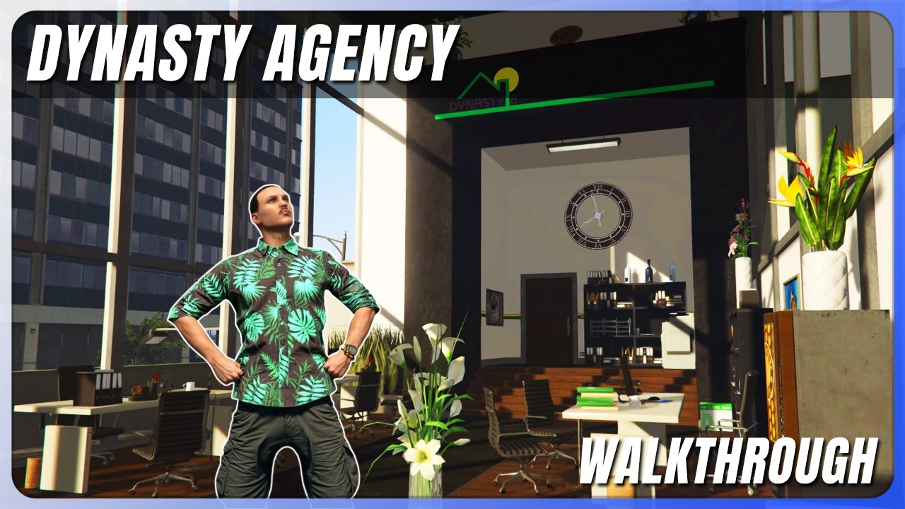 Dynasty8 Agency Walkthrough MLO #fivem GTAV Map interior