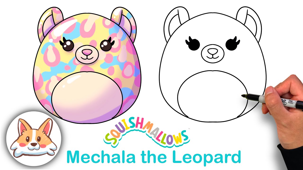 How to Draw Michaela the Leopard | Squishmallow
