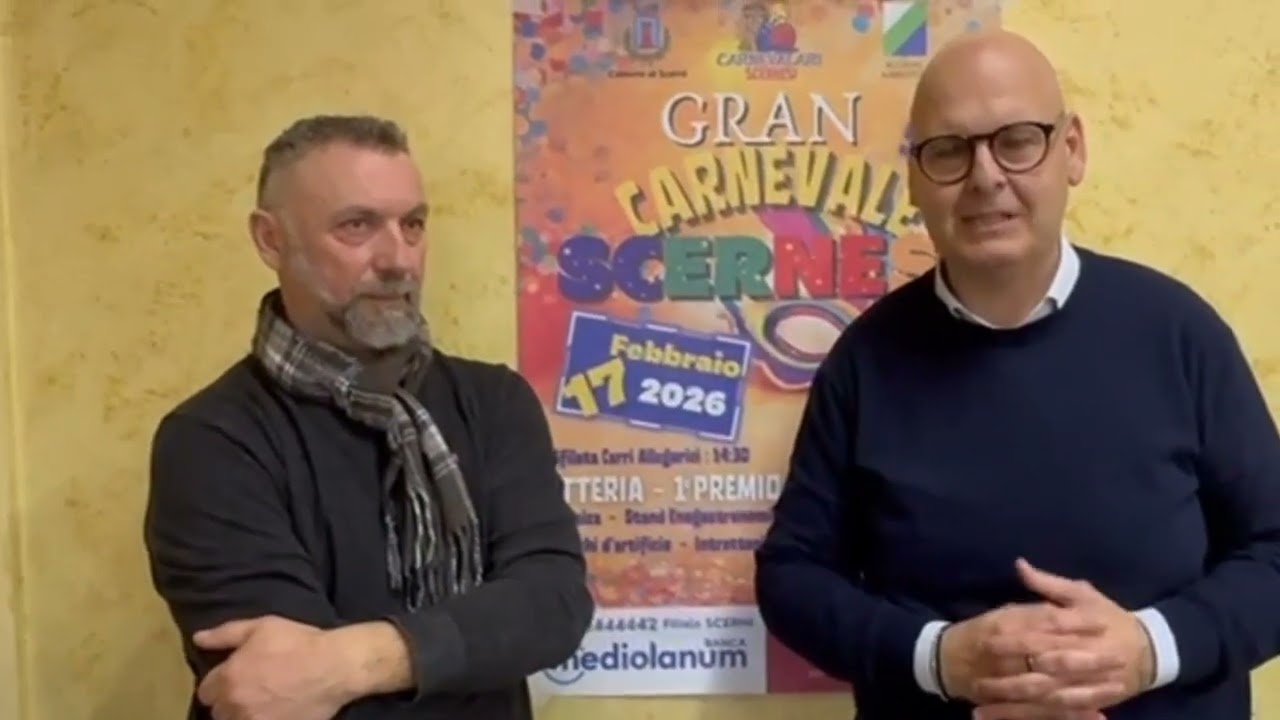 Scerni si colora per la 51ª edizione del Gran Carnevale: tradizione, carri allegorici e grande festa