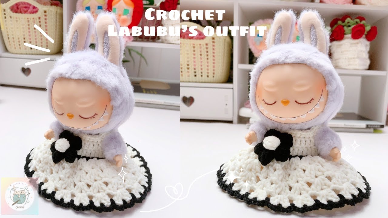 crochet outfit for Labubu| Katee DIY