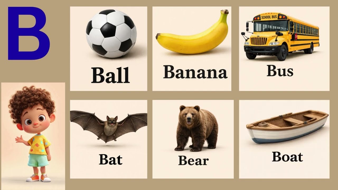 A to Z Flash Cards for Kids 🔤 | Learn Alphabet Letters | ABC Learning Video