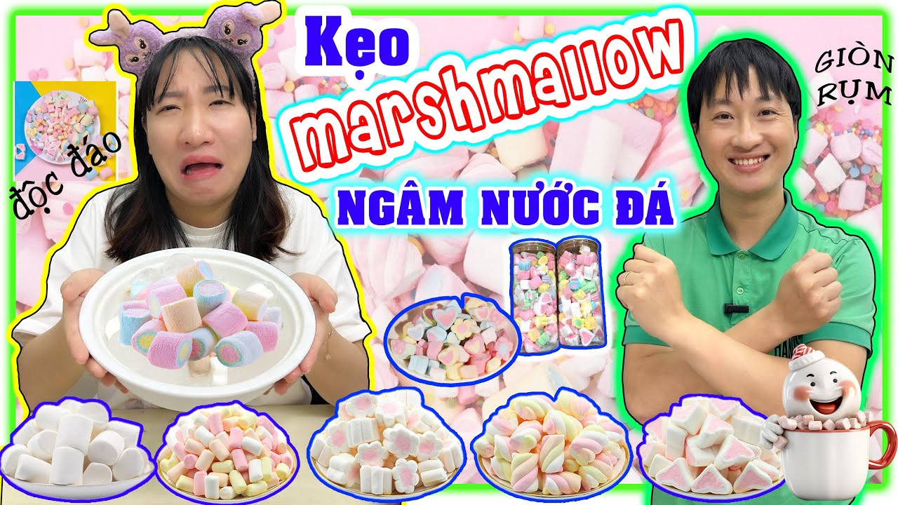 Kẹo Marshmallow ngâm nước đá GIÒN RỤM - Thất bại hay thành công | Tuyết Tuyết TV