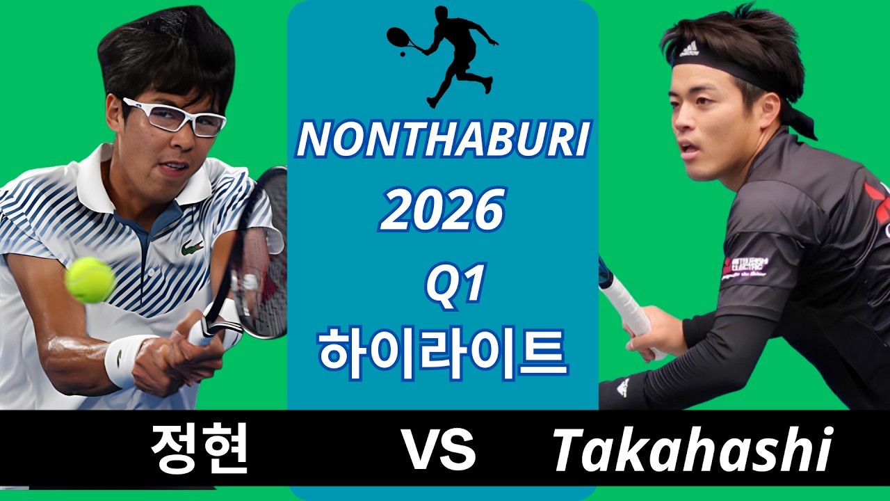 Hyeon Chung 정현 vs Yusuke Takahashi | Nonthaburi 2026 Q1 하이라이트