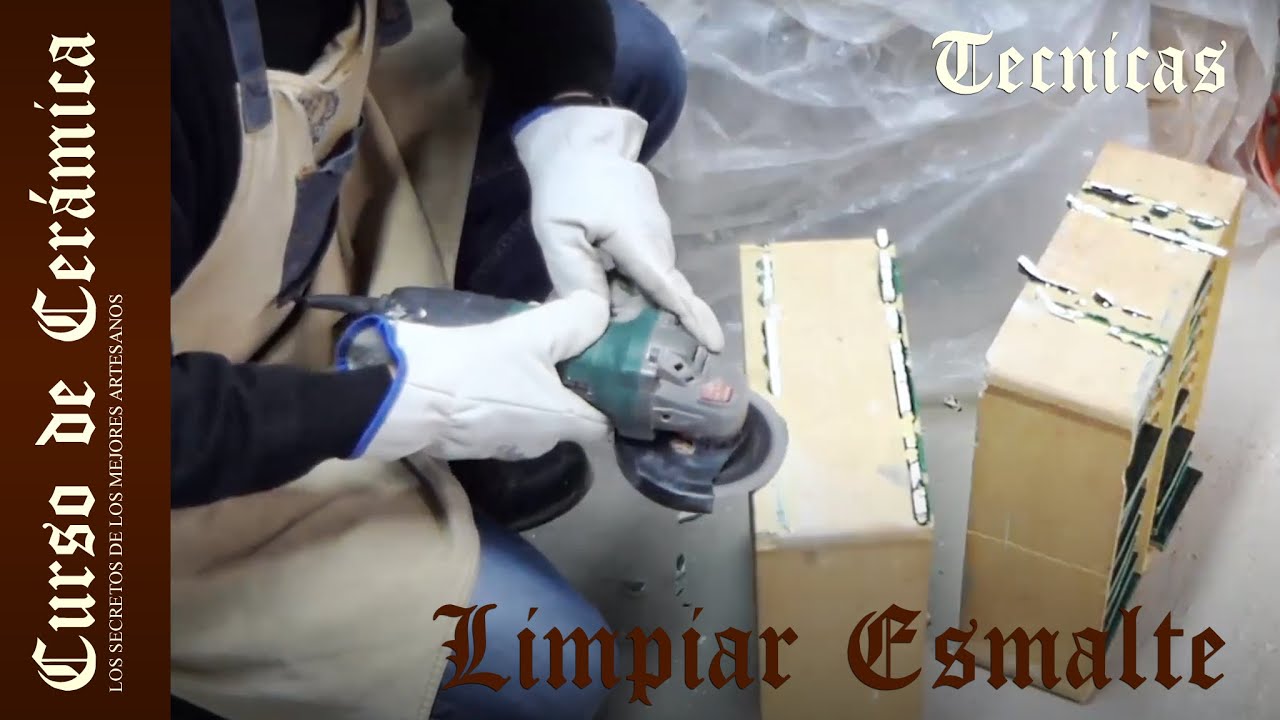 Curso de Cerámica - Limpiar Esmalte en Placas Refractarias
