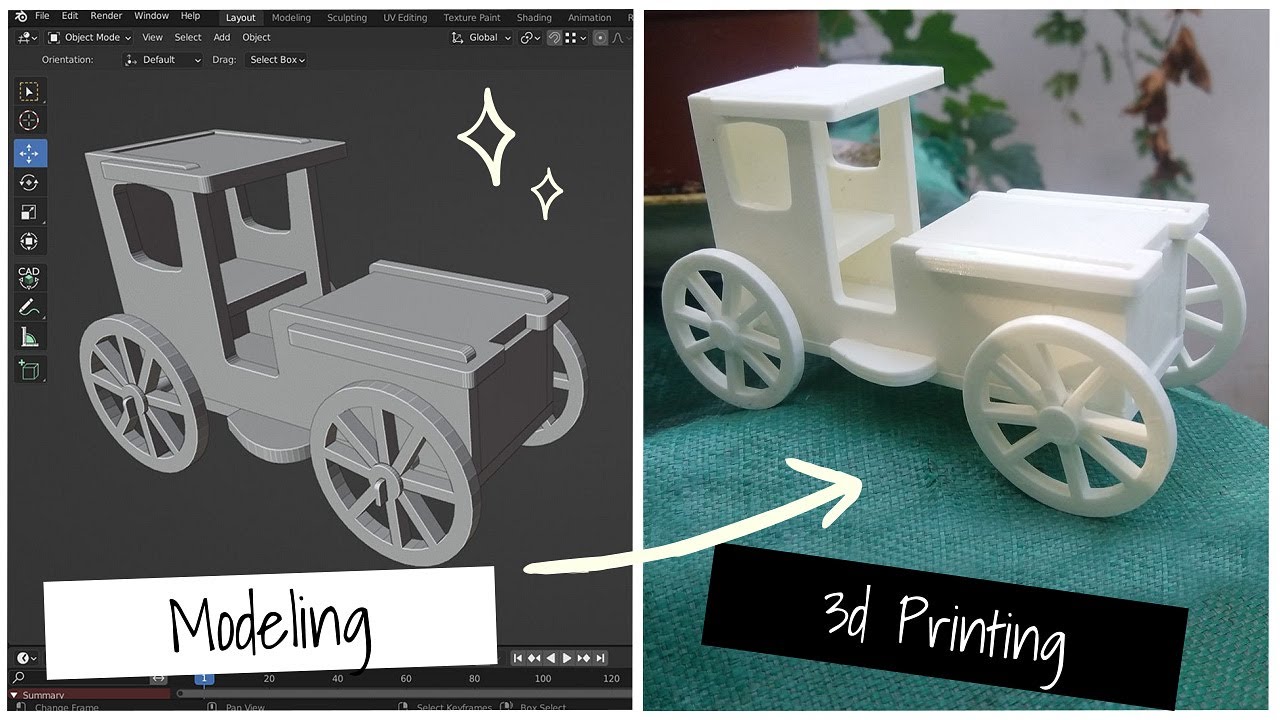 Blender İle Araba Modelleyip 3D Printer İle Baskı Alıyoruz