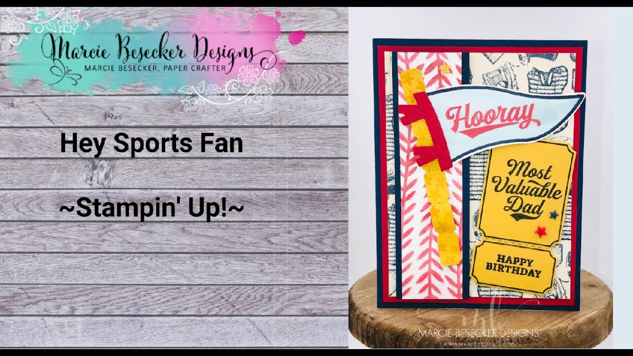 Happy Sunday- Hey Sports Fan- Stampin' Up