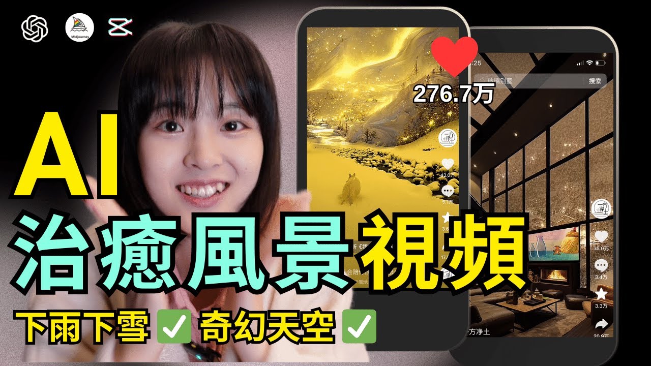 【保姆級教程】AI製作治癒風景視頻，7天漲粉10萬｜圖片轉動畫/落地雲/室內外下雨下雪/動態壁紙｜2024賺錢副業｜AI Relaxing Snow Videos Tutorial