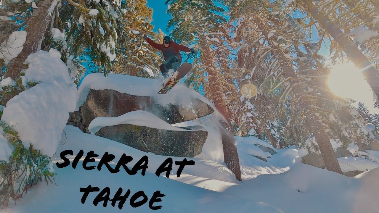 First POWDER DAY | SIERRA AT TAHOE Snowboarding 2019!