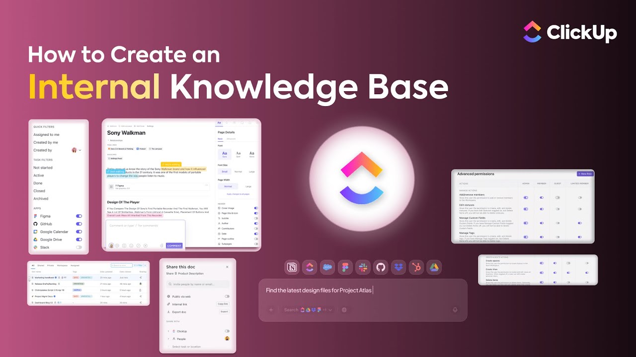 How to Create an Internal Knowledge Base Your Team Will Actually USE 🔍📚 | ClickUp