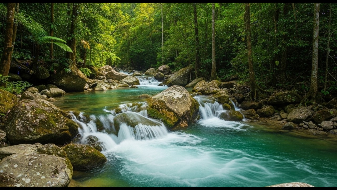 Deep Sleep in 10 Minutes – Relaxing River Sounds & Forest Birdsong for Insomnia