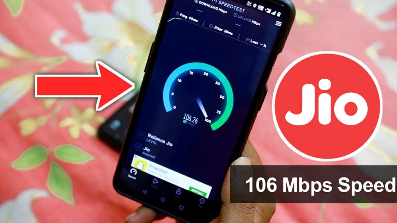 Jio 4G Speed 106 Mbps | Live Speed Test Of All Companies
