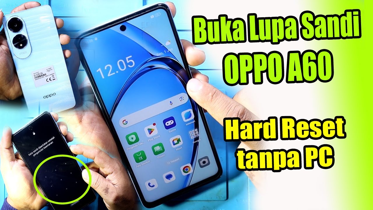 Cara buka lupa kata sandi OPPO A60 || Hard Reset OPPO A60 lupa Password, Pola tanpa PC work 100%