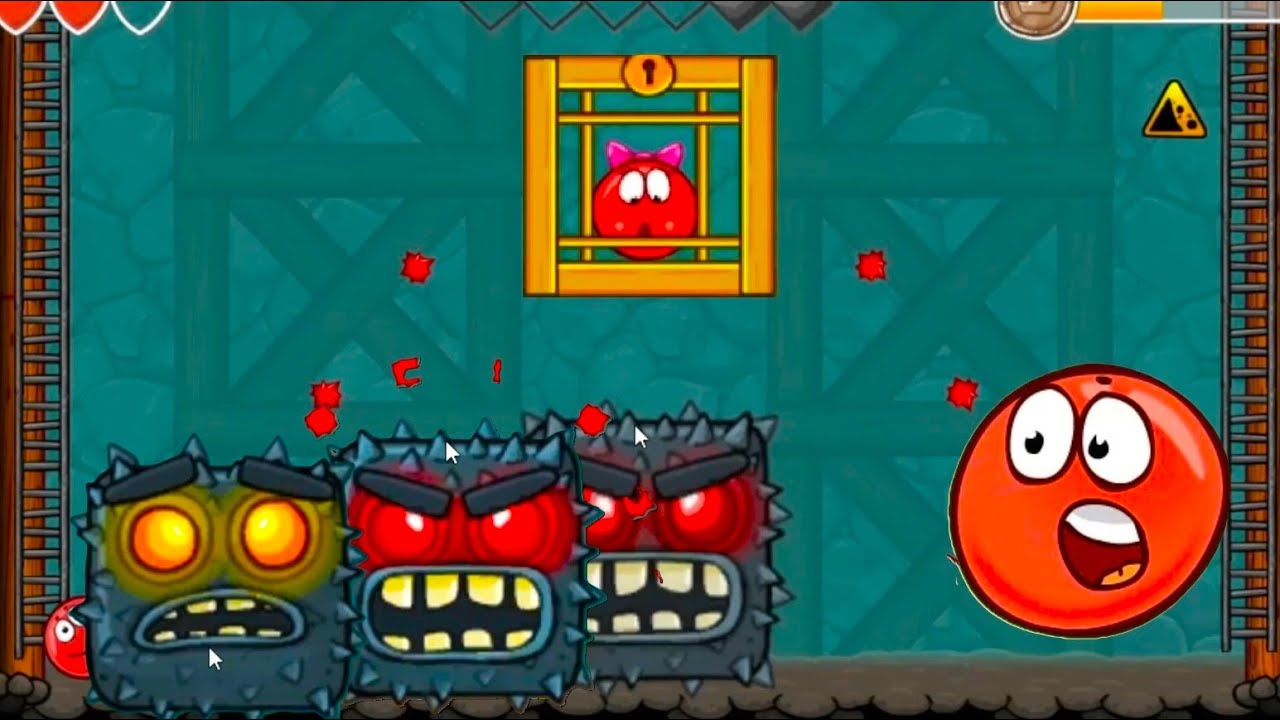 Red Ball 4 - into the caves All levels - Boss Fight - Walkthrough