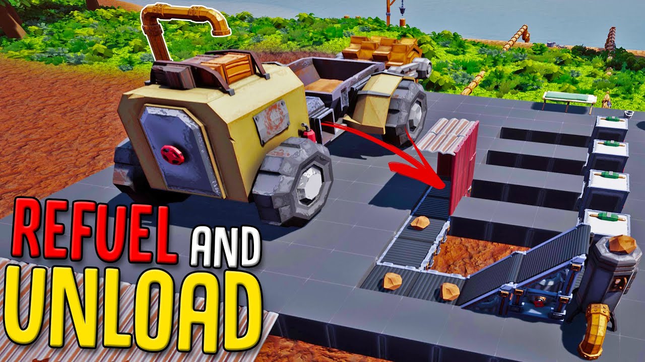 My Biggest Gold Payday Yet! - Building A Garage To Refuel & Unload Gold Paydirt - Hydroneer