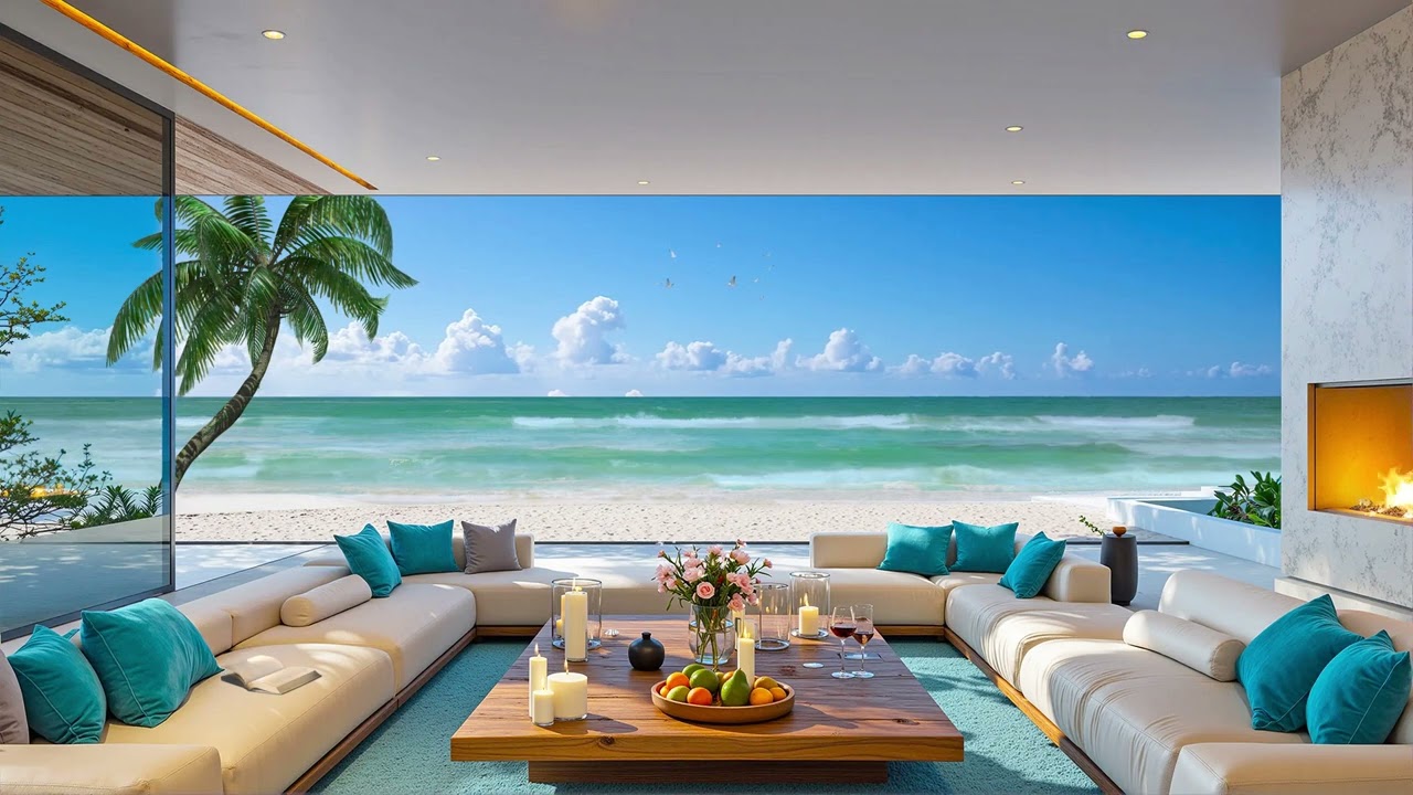 Lagoon View Bossa Nova 🌴 Smooth Jazz Ambience for Relaxing, Focus & Serene Coastal Living Room