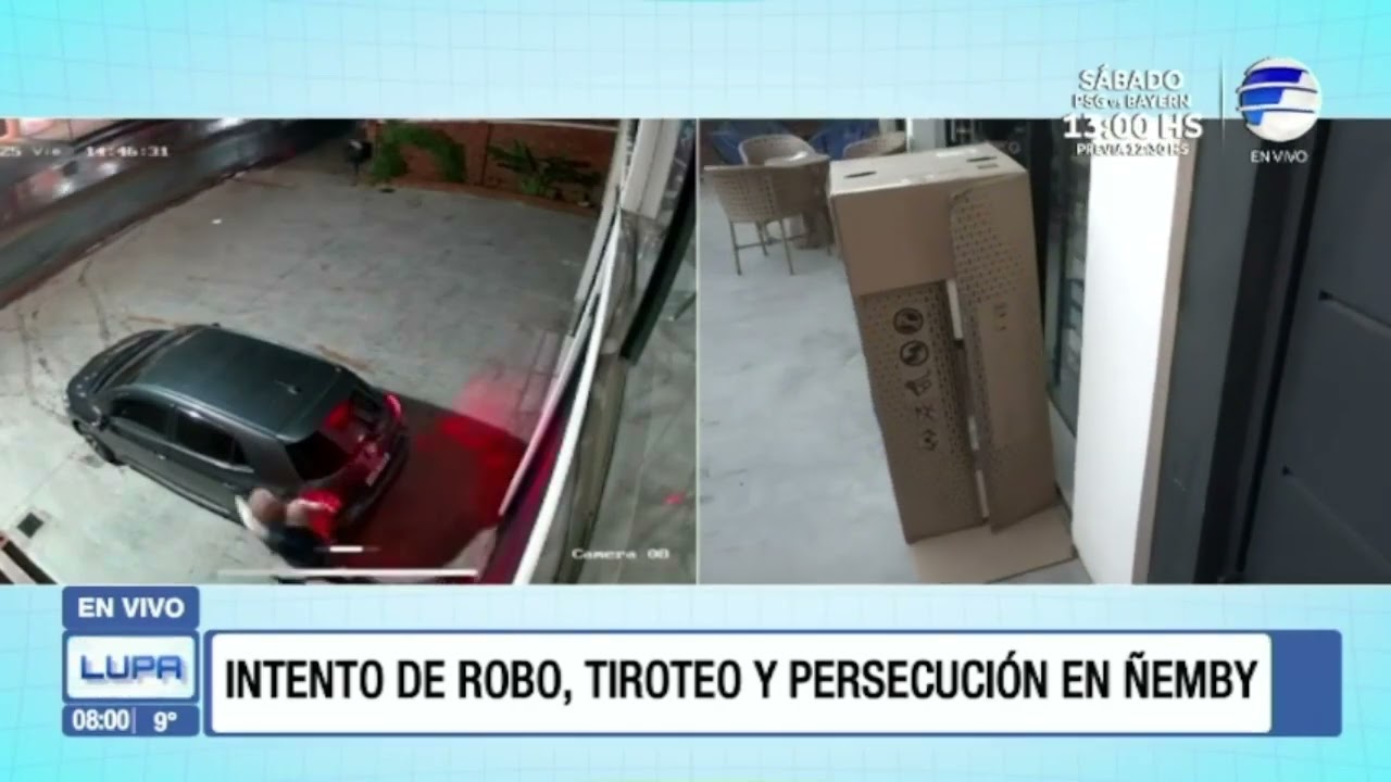 Intento de robo, tiroteo y persecución en Ñemby