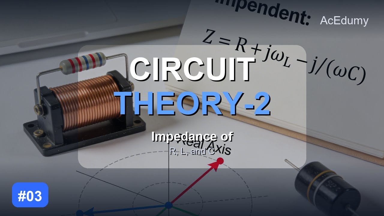 Circuit Theory-2 #03 | Impedance of R, L, and C
