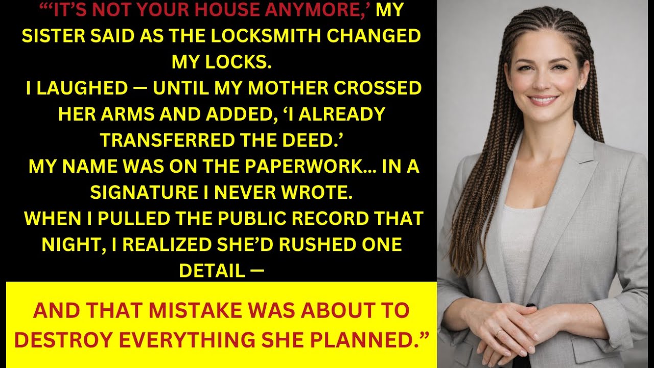 My Mother Gave My Home to My Sister Behind My Back — The Deed Transfer She Rushed Became Her Undoing