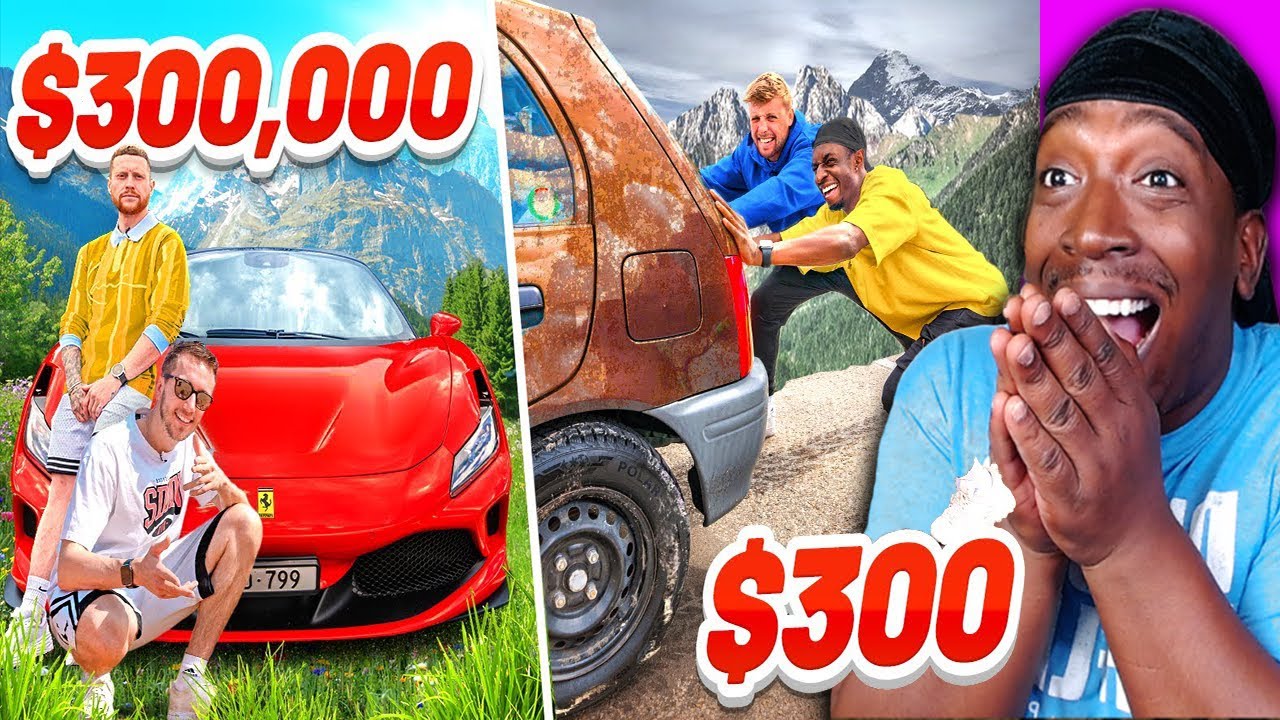 AMERICAN REACTS TO SIDEMEN $300,000 VS $300 ROAD TRIP (EUROPE EDITION)