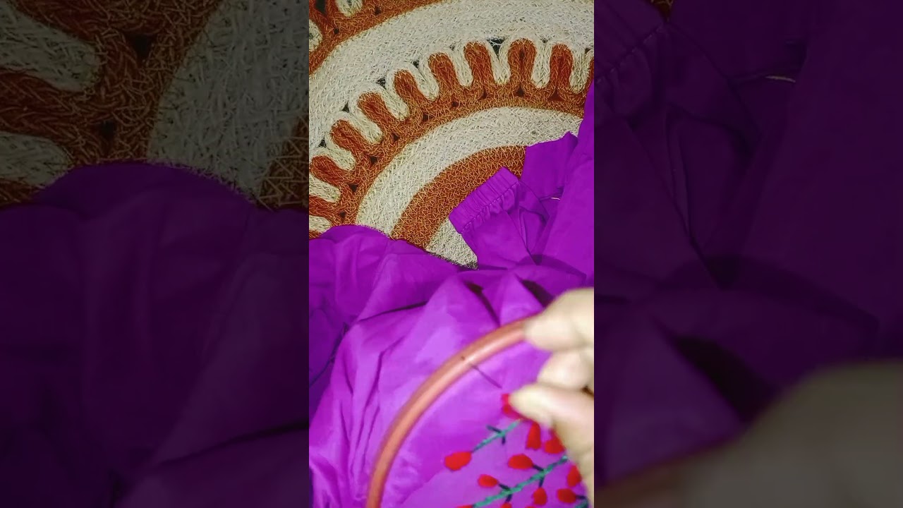 very easy flower stitch 