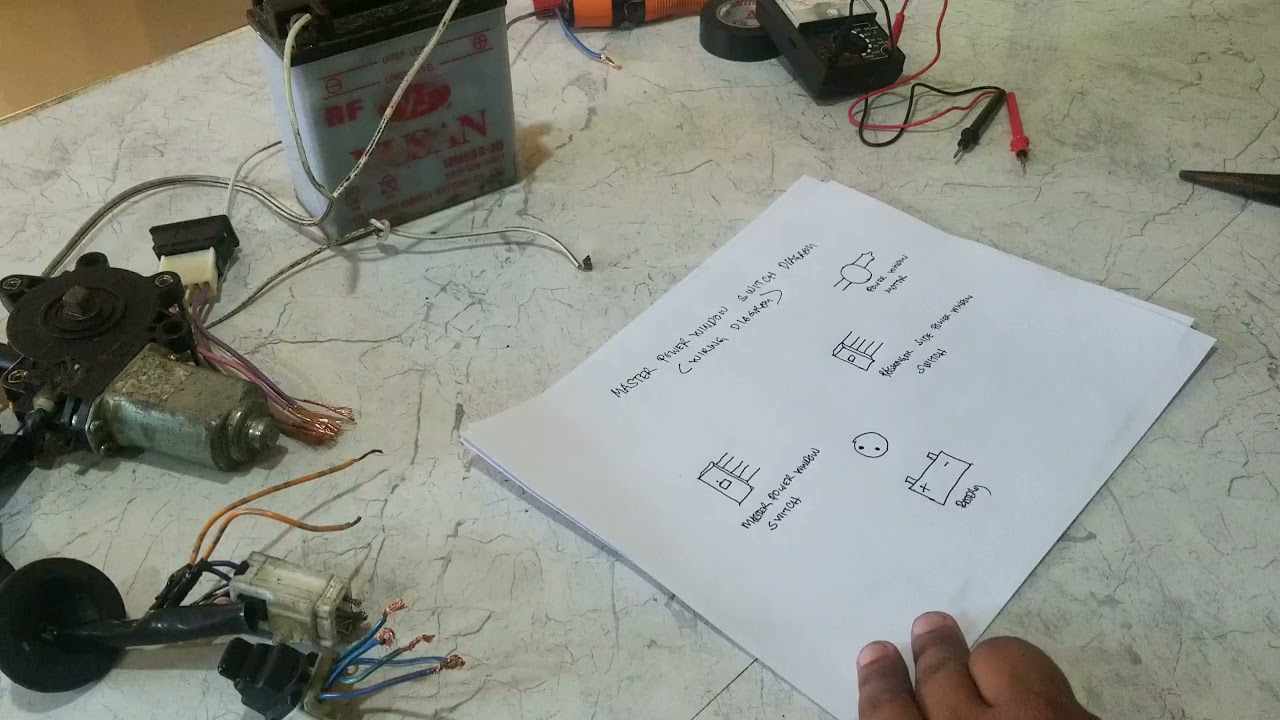 How to Connect Wiring of Master Power Window Switch | Part 1 Wiring Diagram Tagalog