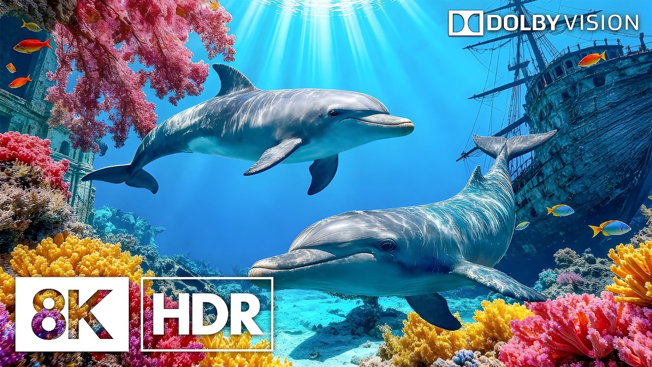 Мирные подводные обитатели в разрешении 8K HDR | Dolby Vision™