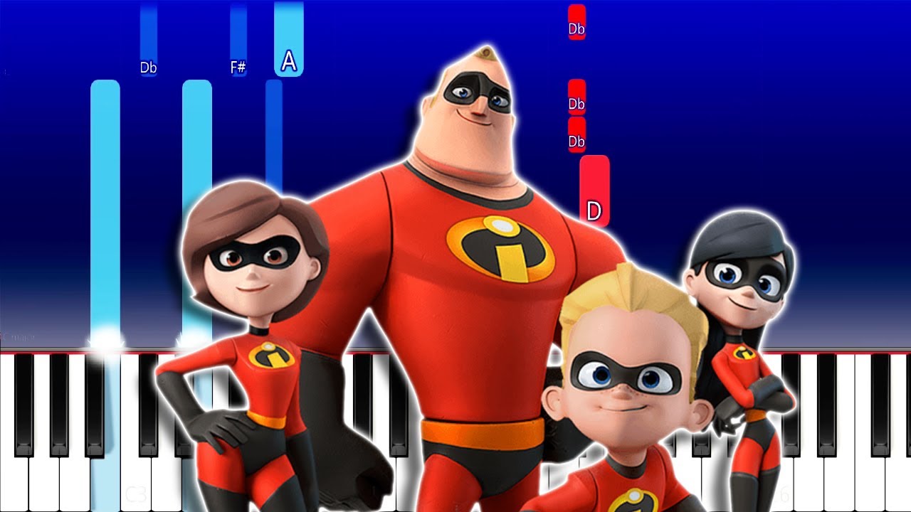 The Incredibles - Life's Incredible Again (Piano Tutorial)