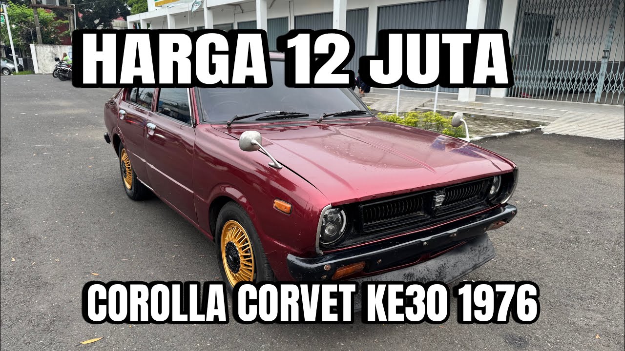TOYOTA COROLLA CORVET KE30 TAHUN 1976 HARGA 12 JUTA