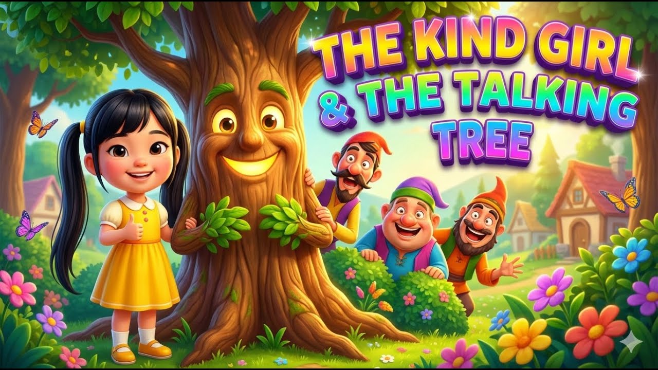 The Kind Girl and the Talking Tree 🌳 | Magical Moral Story for Kids | Animation