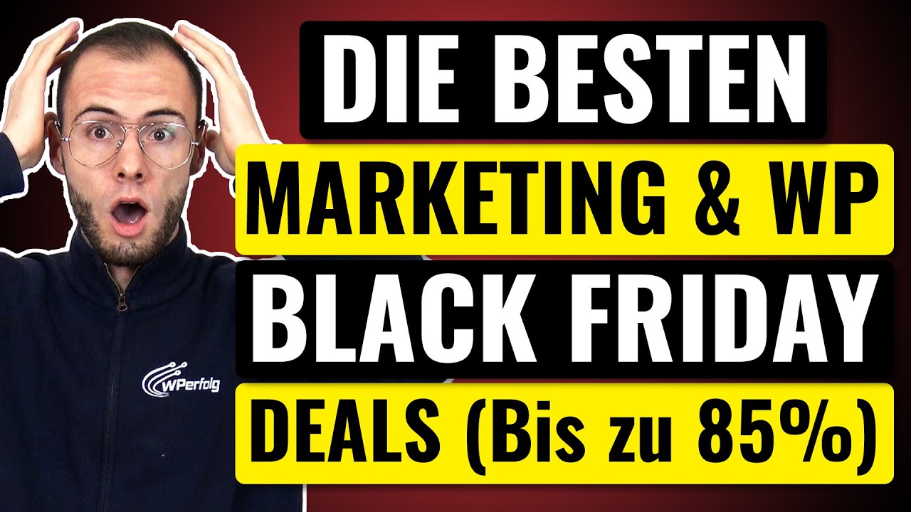 Die BESTEN Marketing & WordPress Black Friday Deals (2025): Bis zu 85% Rabatt auf Hosting, KI, Theme