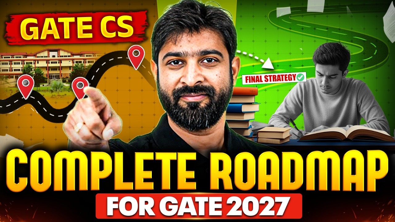 Полный план подготовки к экзамену GATE CS на 2027 год.