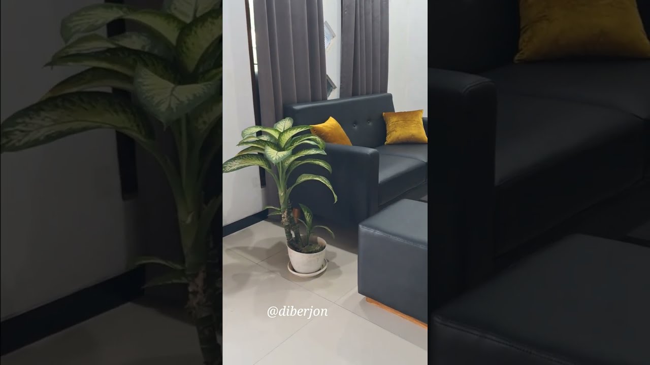 Sofa Hitam Minimalis Modern untuk ruang tamu minimalis | Diberjon