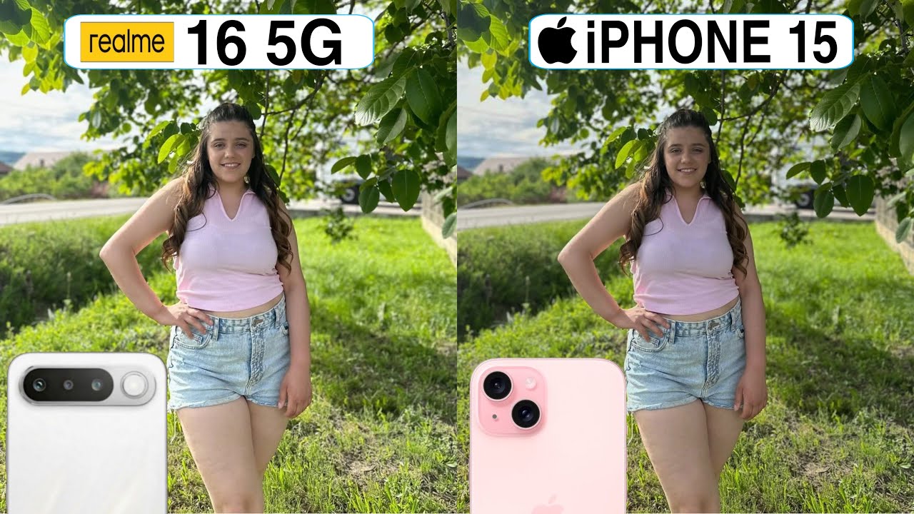 Сравнение камер Realme 16 5G и iPhone 15: тест-драйв