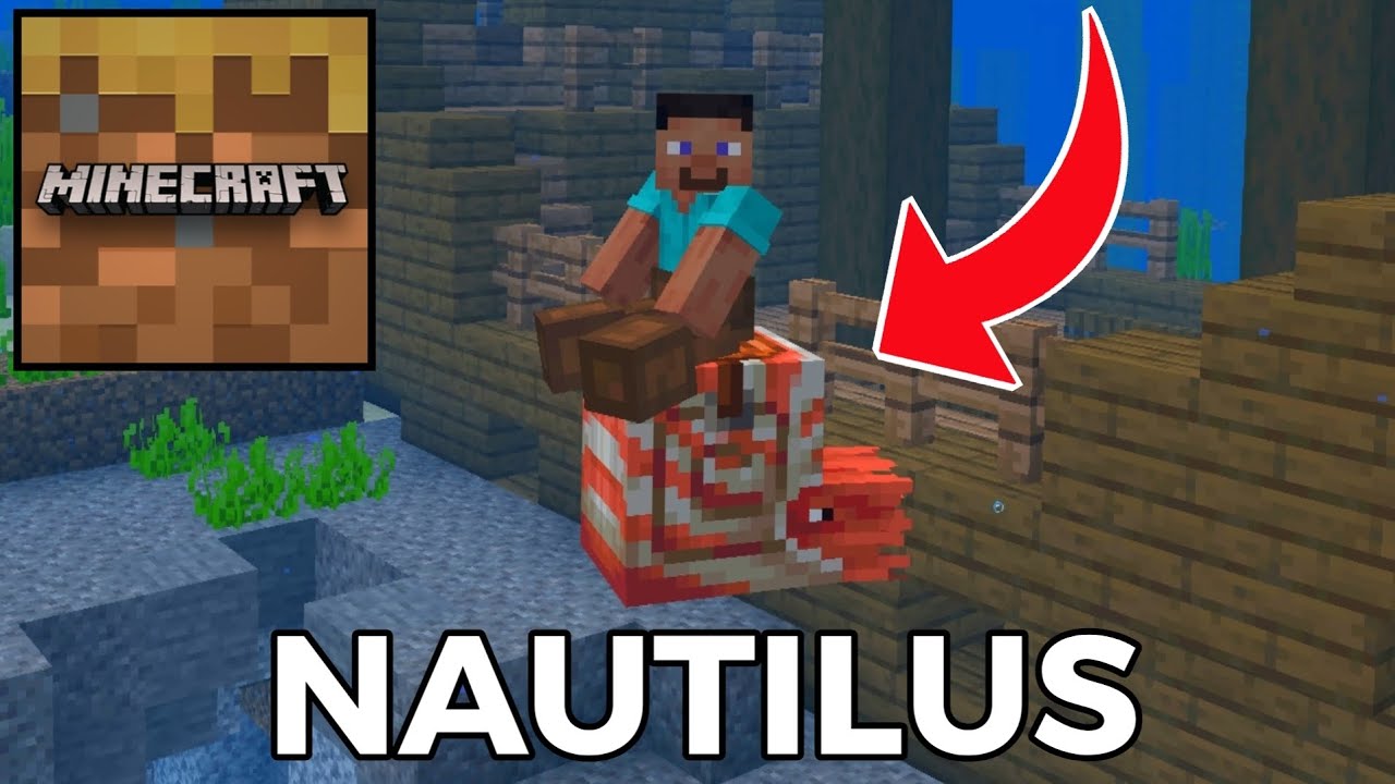 Minecraft Trial - How To Find and Tame NAUTILUS