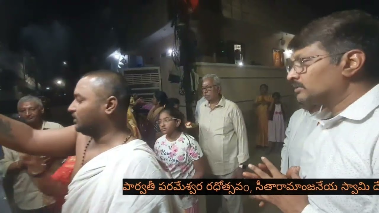 PARVATHI PARAMESHWARA RADHOTHSAVAM @SITARAMANJANEYA SWAMY TEMPLE SHANTHINAGAR SECBAD 