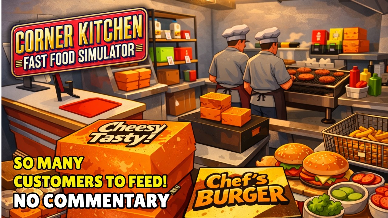 Corner Kitchen Fast Food Simulator Gameplay | No Commentary LONGPLAY
