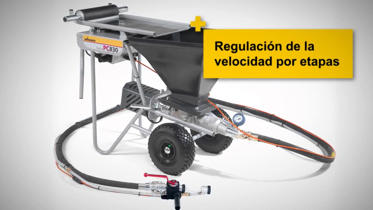 Wagner Plast Coat 830 bomba de husillo para corcho proyectado y morteros