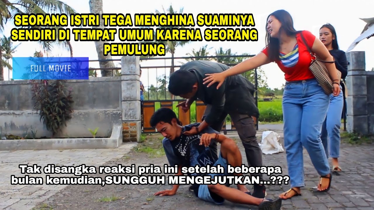 SEORANG ISTRI TEGA MENGHINA SUAMINYA SENDIRI DI TEMPAT UMUM KARENA SEORANG PEMULUNG,TAK DISANGKA...?