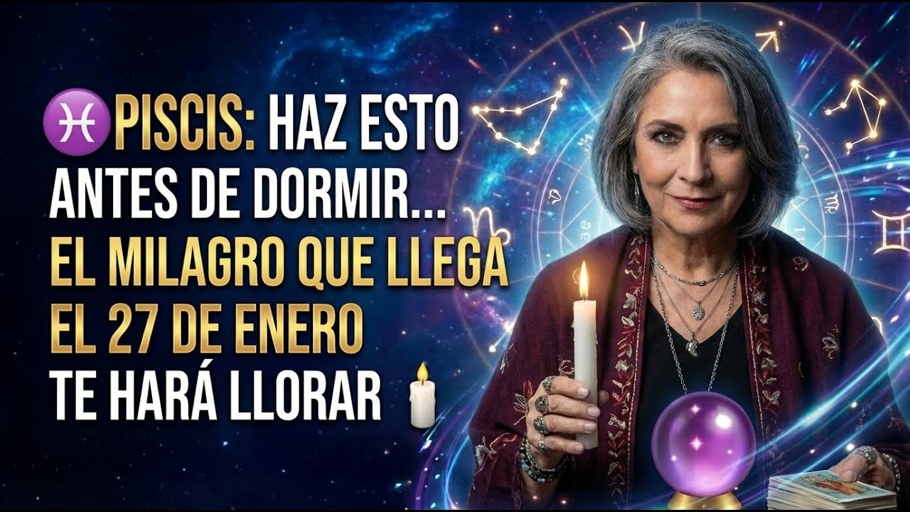 ♓ PISCIS: HAZ ESTO ANTES DE DORMIR... EL MILAGRO QUE LLEGA EL 27 DE ENERO TE HARÁ LLORAR 🕯️