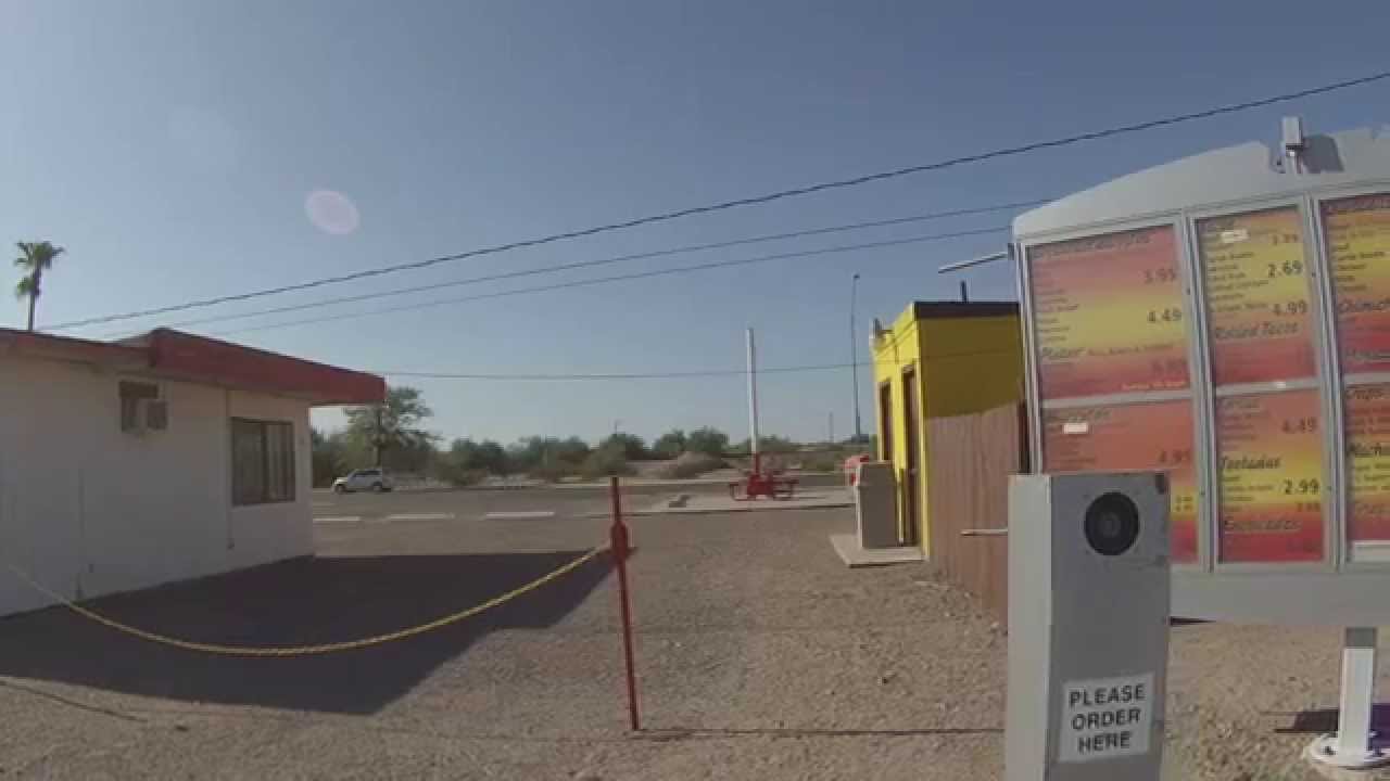 Red Hot Sauce from Humberto's Mexican Food Drive-Thru, Gila Bend, AZ, 3 August 2014, GP030048