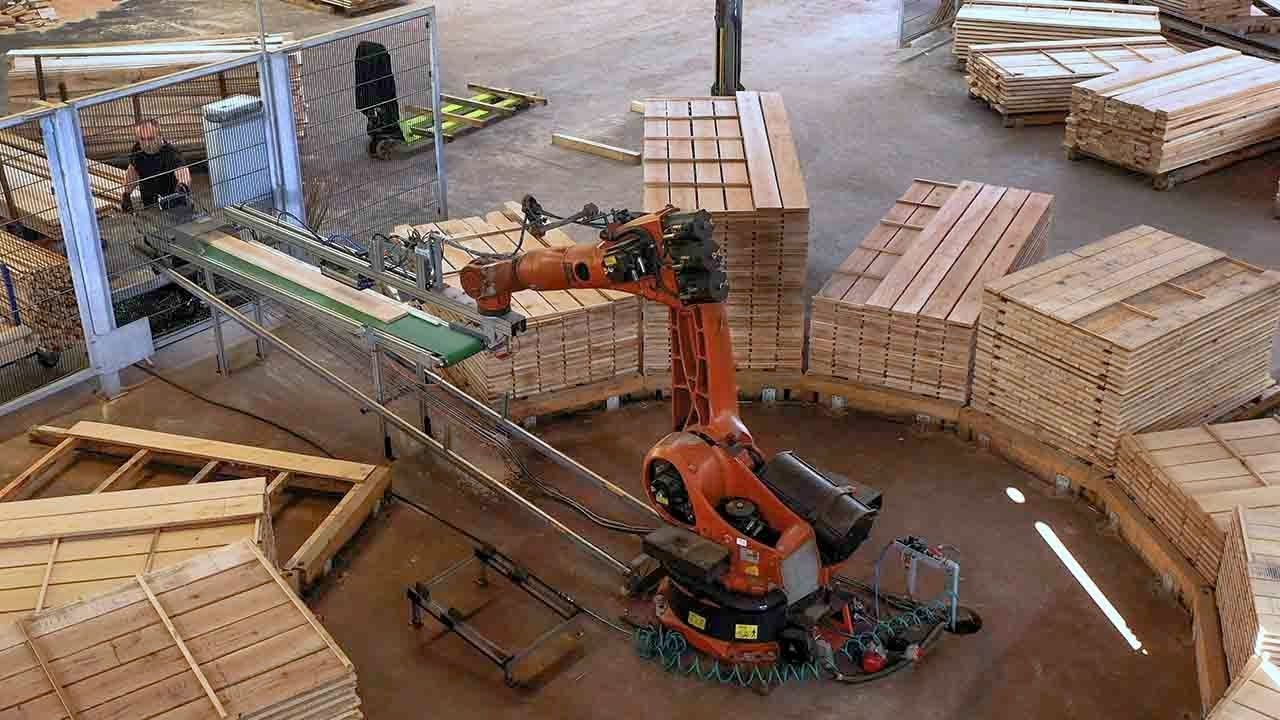 Sägewerk Enders: Der Arbeitsablauf in der Stapelhalle